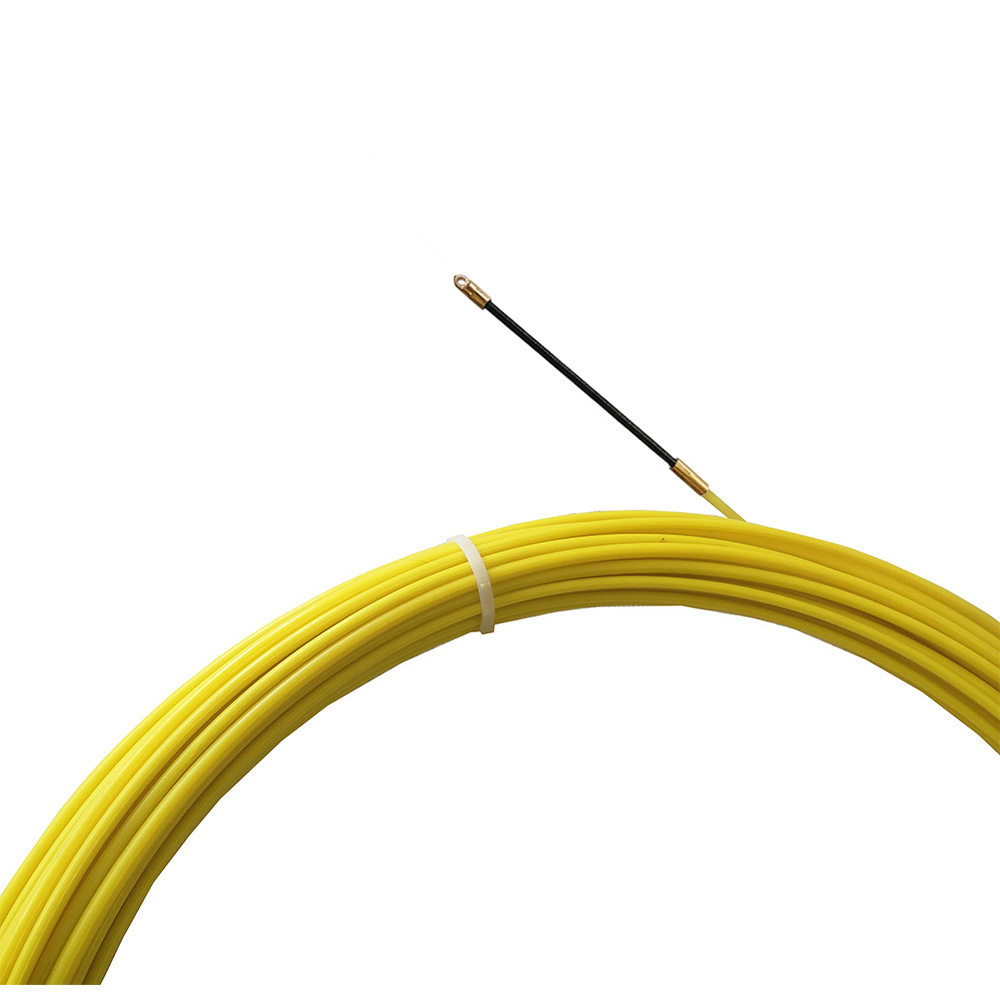 4.5MM Fiberglass Duct Rod Fiberglass Fish Tape Duct Rodder Wiring Puller Reel Conduit Cable Puller Cable Running Puller