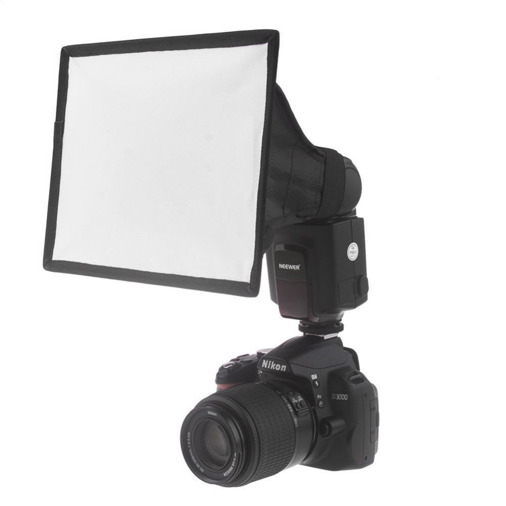 Neewer Pro 6"X8/15cmX20cm Universal Collapsible Studio Softbox Flash Diffuser for Canon 430EX II/580EX II/Nikon SB600/Youngnuo