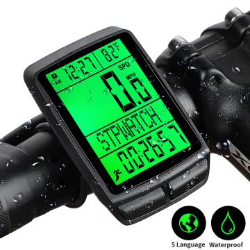 Waterproof Bicycle Computer Wireless MTB Bike Cycling Odometer Stopwatch Speedometer Watch Backlight Cycling Accessories