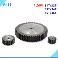 1pcs 1.5 Mold 31T-36T Cylindrical gears 45# steel spur gear transmission pinion straight gear ingranaggio metallo