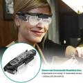 Adjustable 2 Lens Loupe LED Light Headband Magnifier Glass LED Magnifying Glasses With Lamp 1.5X20x2.5X3.5X4.0X4.5X