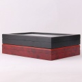 12 Black Single-Layer Pen Box Baking Paint Pen Storage Box Display Box Stationery Pen Collection Wooden Box