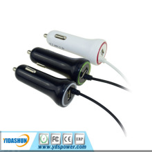 Car Charger with 3 cables