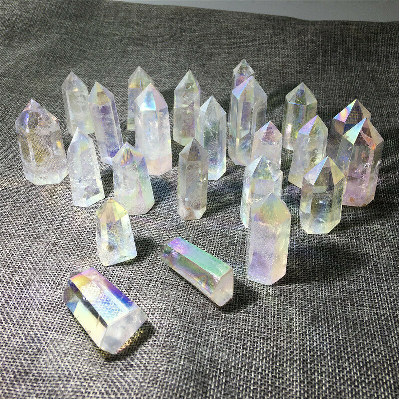 Aura Angel clear crystal stones wand point for healing quartz stone gift