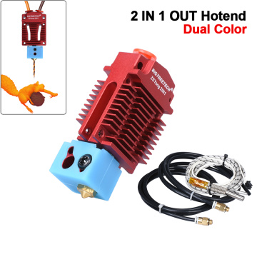 BIGTREETECH 2 In 1 Out Hotend Dual Color Bowden Extruder 12V/24V PTFE Tube Switching Hotend 3D Printer Parts MK8 Titan Extruder