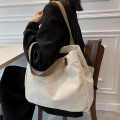 Japanese commuter large capacity shoulder canvas bag