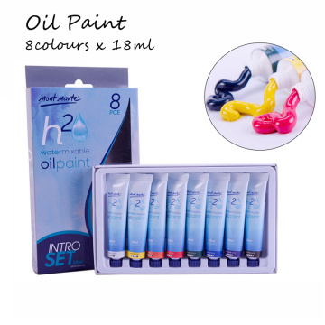 8 Colors 18ML Tube Oil Paints Set Professional Water Oil Colors Paint for Children Drawing Acrylic Painting Color Art Supplies