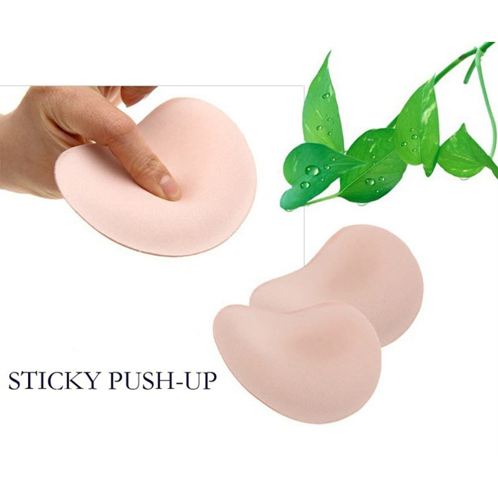 1 Pair Bra Pads Gel Bra Inserts Push Up Silicone Sponge Natural Color Intimates Accessories Breast Pads Accessories