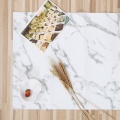 Table Mat Home Decor 45cm*30cmPVC Marble Pattern Stripe Place Mat Wedding Party Supply Dishware Coasters For Kitchen Accessories