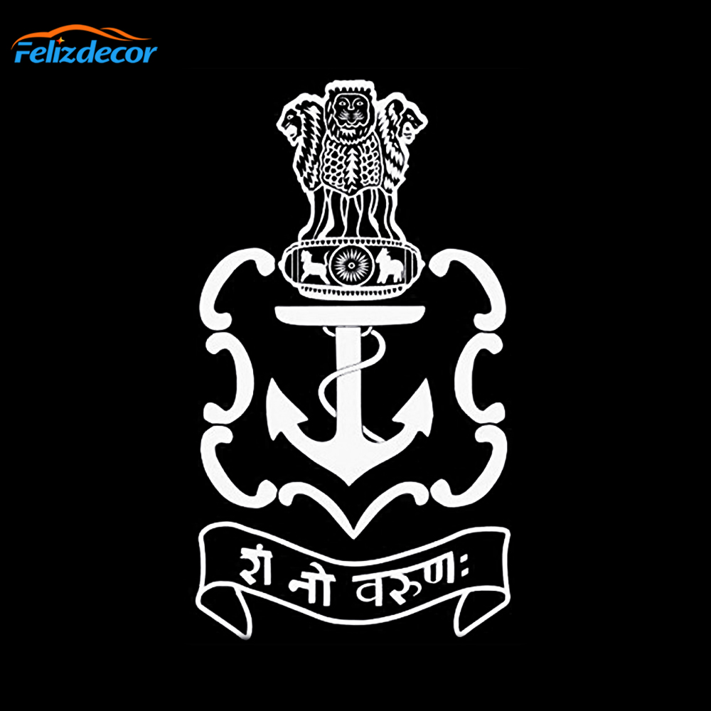 15*27cm Fusion Indian Navy For Car Sticker Bumper Hood Sticker Art Vinyl Sign Decals Car Decor L978