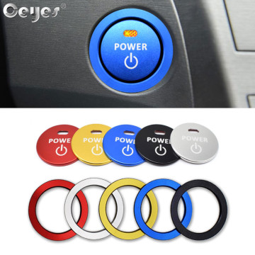 For Toyota Camry Corolla CHR Rav4 Rav 4 Prius Auto Start Stop Engine Ignition Power Button Ring Cover Cap Stickers Car styling