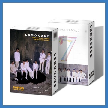 2020 Hot K-POP Bangtan Boys Lomo Card New Album Map of The Soul 7 PhotoCard Cards Wall Banner JUNG KOOK JIMIN SUGA