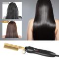 Professional Hair Straightener Flat Iron Hot Heating Comb Straightener Hair Smoothing Brush Corrugation Curling Iron Styler