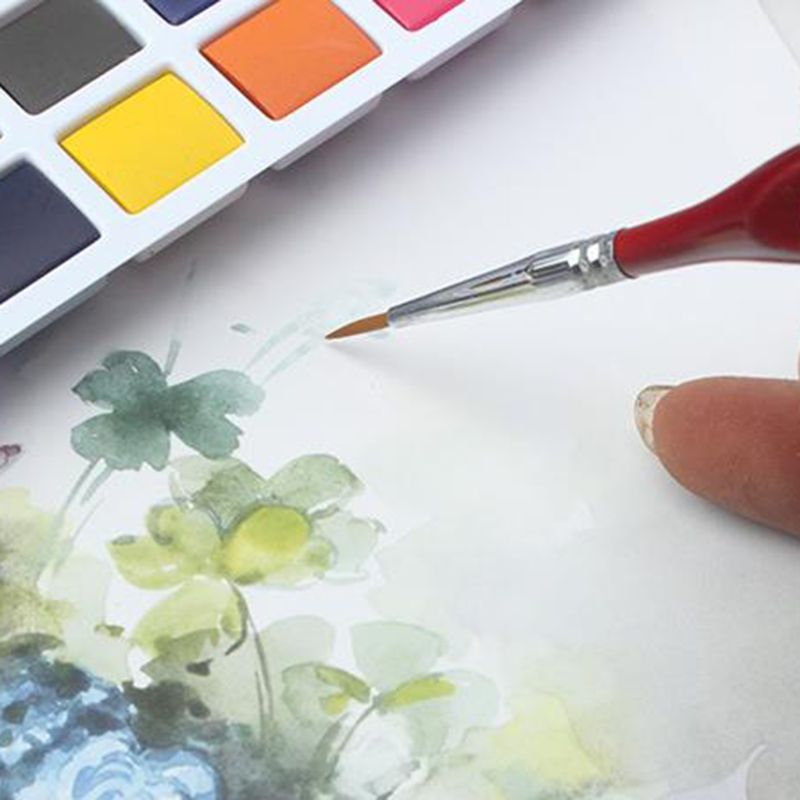 9 Pieces Fine Detail Paint Brush Miniature Painting Brushes Kit Mini Paints Brush Set for Acrylic, Watercolor, Oil, Face, Nail,