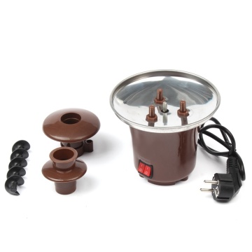 Mini Chocolate Fondue, Electric Stainless Steel Fondue Pot Chocolate Melting Machine Dipping Dessert Fruits Butter Che Eu Plug