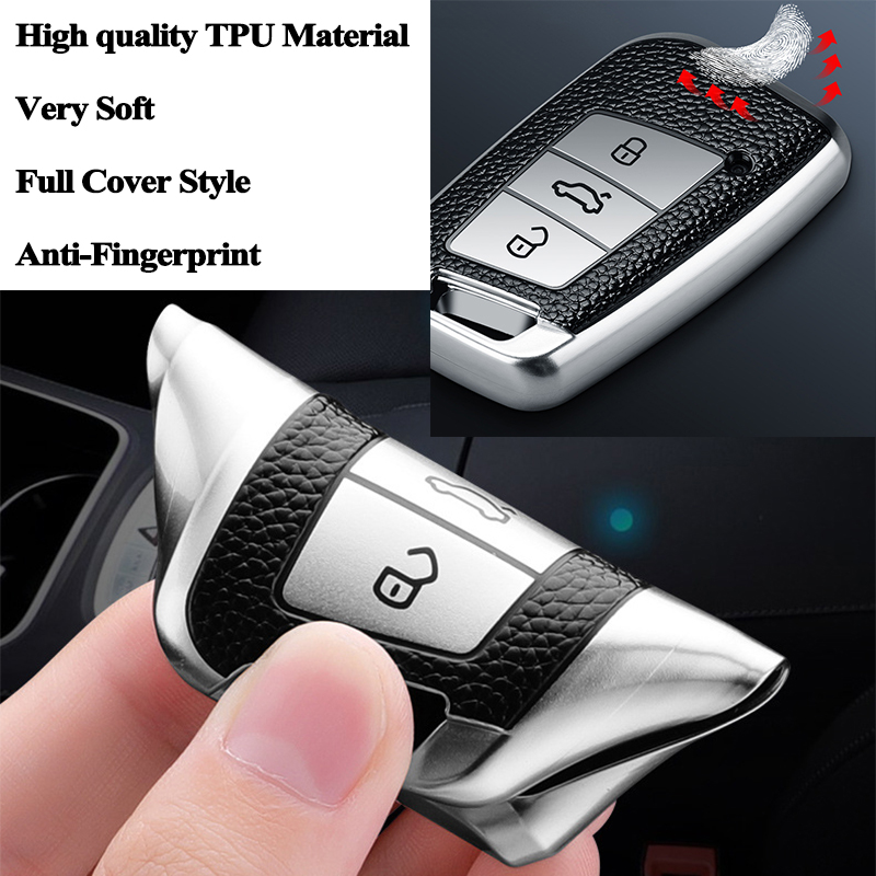 1pc High quality TPU Car Key Case Cover Shell Styling Accessories for VW Volkswagen Passat B8 Arteon Passat Variant 2016-2020