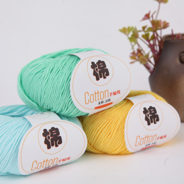 50g/ball Newest 100% Cotton Yarn for Knitting Soft Combed Thread Crochet Yarn Hand Knitting Colorful Organic Yarn