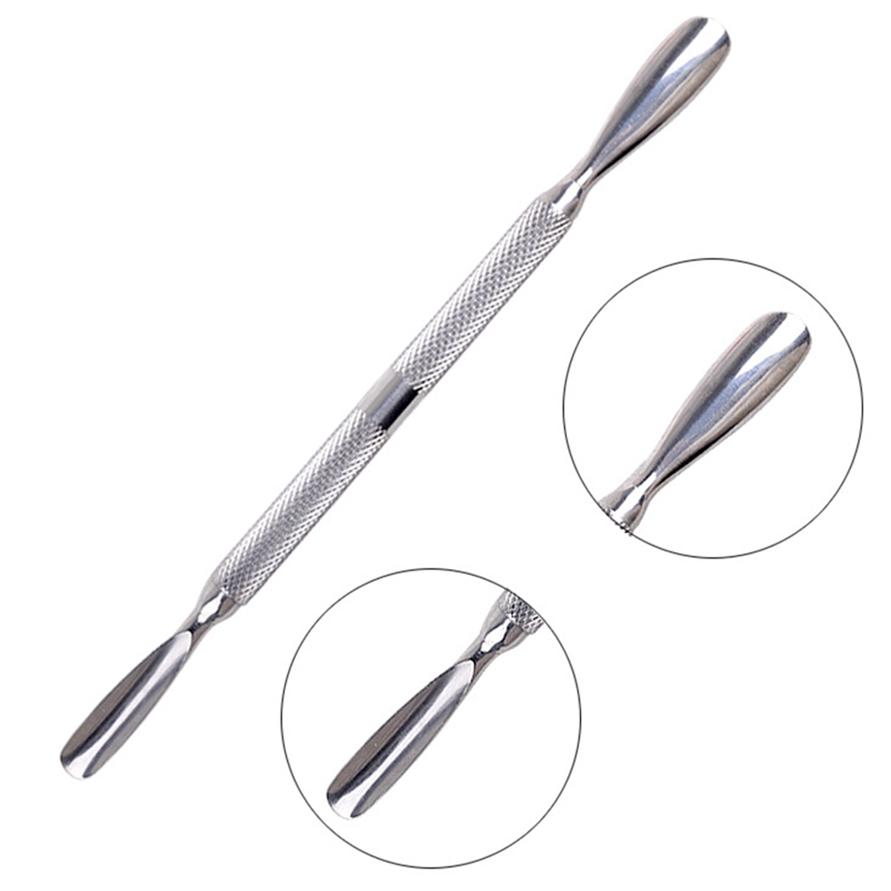 1PC Stainless Steel Cuticle Pusher Silver Dead Skin Cuticle Remover Nail Art Tools Manicure Pedicure Nail Trimmer Cuticle Pusher