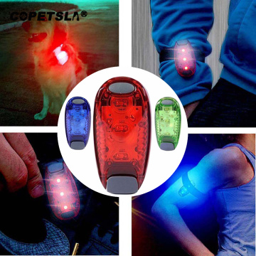 Copetsla 1Pcs Pet tracker Led Warning Flash Light Safety Light Strobe Lights for Night Running Walking Bike Child Dog pet Runner