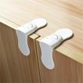 White Solid Right Angle Drawer Cabinet Protector Locks Child Baby Safety Drawer Cabinet Locks Safety Protector