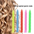 26Pcs Hair Rollers Styling Hairdressing Spiral Hair Perm Rod Barber Hairdressing Hair DIY Hair Styling Tool Barber Accessories