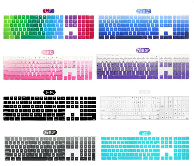 2018 For Apple Magic Keyboard Magic Keyboard with Numeric Keypad MQ052LL/A A1843 Soft Silicone Skin Keyboard Cover