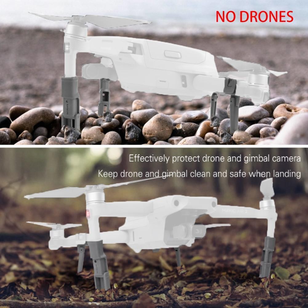 1Set Grey Foldable Support Leg Heightening Landing Gears Protectors for DJI Mavic Air 2 Drone Accessories UAV heightening