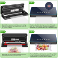 2021 Upgraded Automatic Vacuum Sealer Machine Food Packaging Vacuum Food Sealing Machine Packer 220V/110V LED For Food Storage
