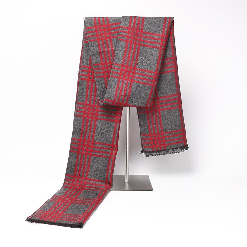 Leisure High Quality Imitation of Cashmere Men's Boutique Plaid Striped Scarfs Patchwork Color 30x180cm