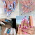 Mirror Sparkly Butterfly Nail Sequins Paillette Mixed Colors Nail Holographics Glitter 3D Flakes Slices Spangle Art Accessories