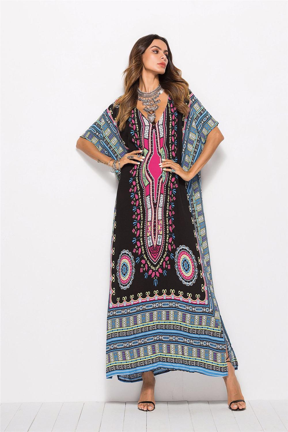 New Fashion Dress For Women Elegant Oversized Dress African Print Dashiki Dresses For Lady