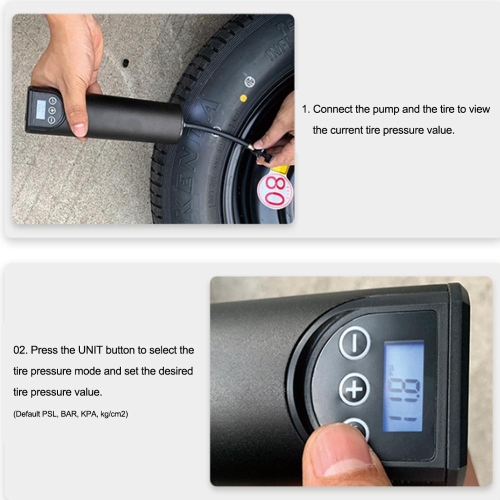 SALE 12V 150PSI Air Compressor Electric Air pump with Tire Pressure LCD Display Wireless Portable Tire Inflator for Car Bicycles