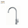 Popular single handle brass chromed kitchen cold faucet