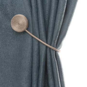 Simple Round Fabric Curtain Buckle European Curtain With Magnetic Curtain Magnet Support Curtain Accessories 1PCS