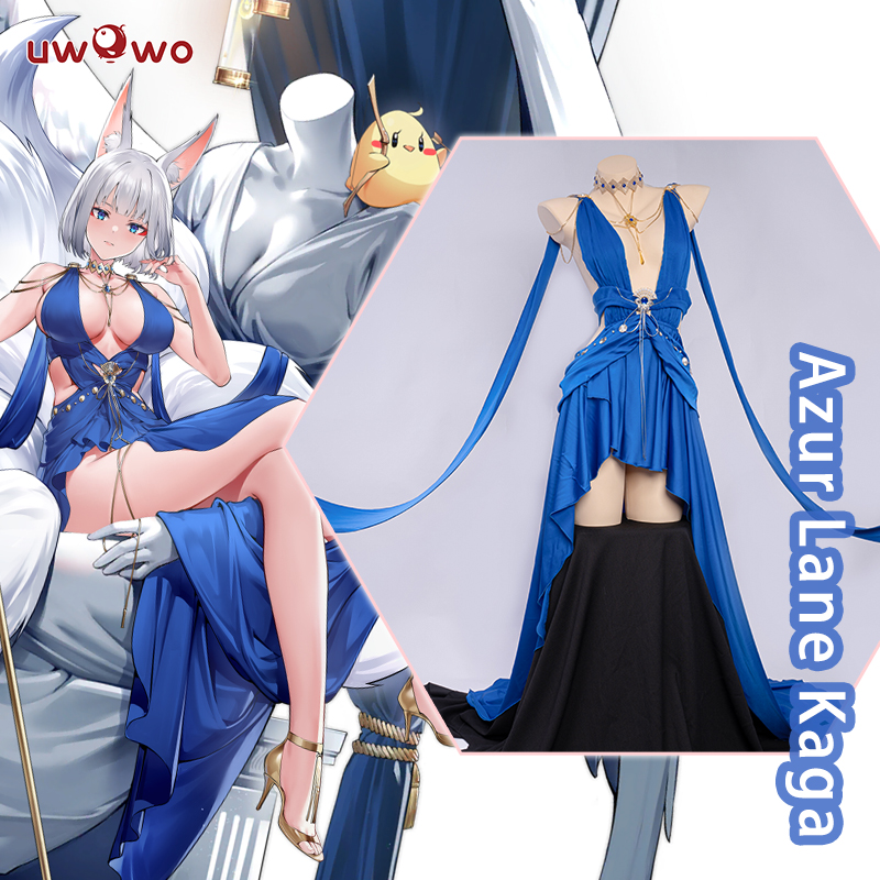 Pre-sale UWOWO Game Azur Lane Kaga Cosplay Costume Cute Hot Sexy Costumes Dress For Girl Women Formal Party Holidays