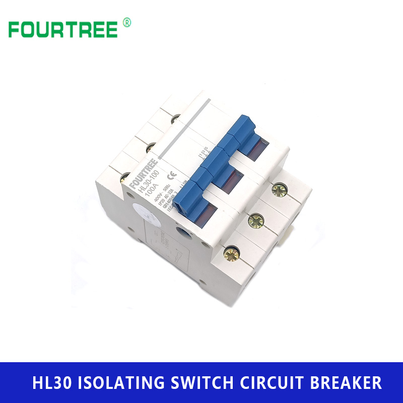 HL30 Isolating Circuit Breaker Household Main Switch Function Disconnector Isolator 1P 2P 3P 4P 32A 63A 100A Laser Printing