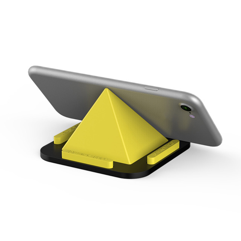 4 Sided Universal Silicone Stand Pyramid Bracket Portable Mount Holder Desktop Mount Cradle for iphone ipad Android Tablet