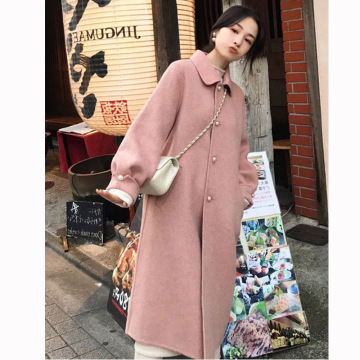 Winter Wool Coat Thicken Women Warm Outerwear Ladies Black Trench Coats Elegant Female Office Wear Korean Fashion Clothing