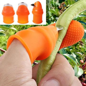 Silicone Anti-Cut Finger Protectors comfortable Sleeve Cover labor-saving Plant Harvesting Thumb Knife