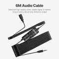 BOYA BY-M1 Pro Lapel Microphone 3.5mm Audio Universal Clip-on Lavalier Mic for iPhone Android Smartphones DSLR Camera Recorder