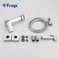 Frap Bidet Toilet new Solid Brass Chrome Handheld Portable Bidet Shower Set With Hot and Cold Water Bidet faucet Mixer F7504