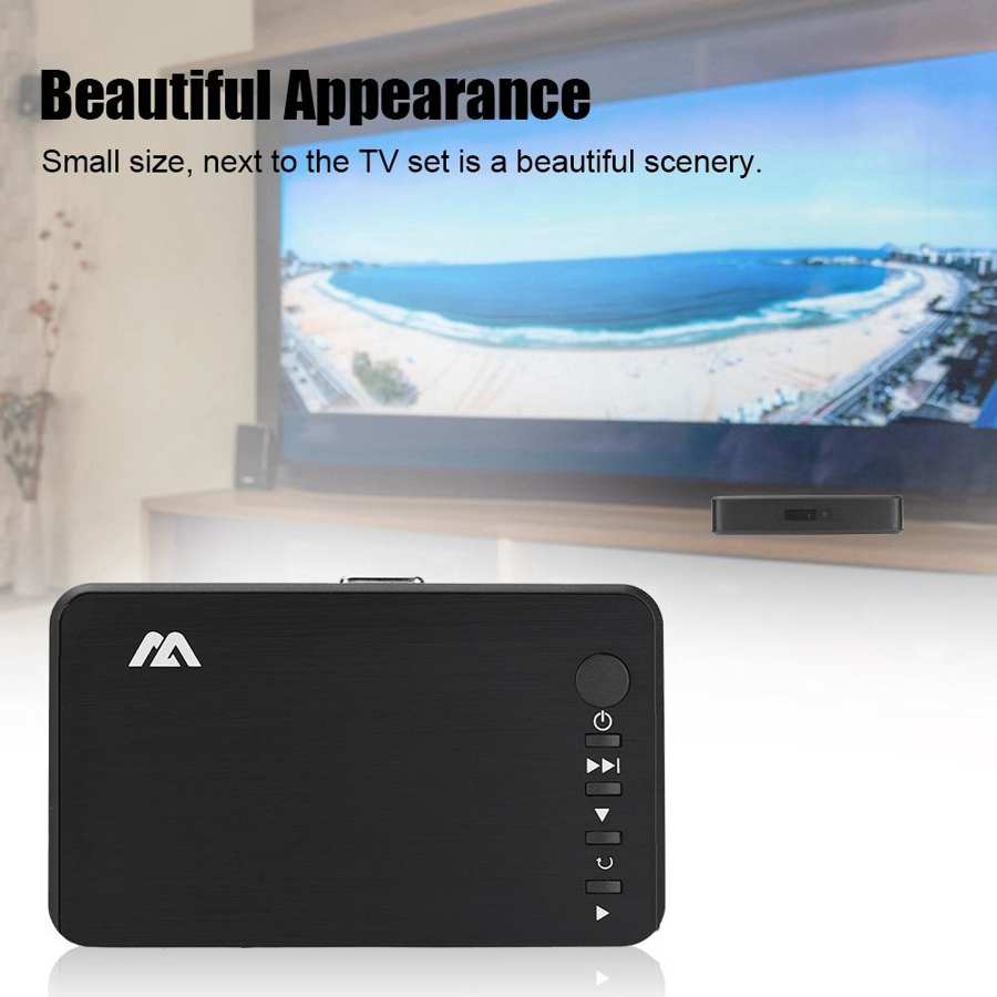 Mini Full HD Media multimedia Player Autoplay 1080P USB External HDD Media Player For SD Disk VGA AV Output FOR MKV RMVB