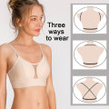 Women Backless Bra Invisible Bralette Seamless Push Up Lingerie Wireless Thin Cup Hollow Lace Sexy Underwear Low Back Brassiere