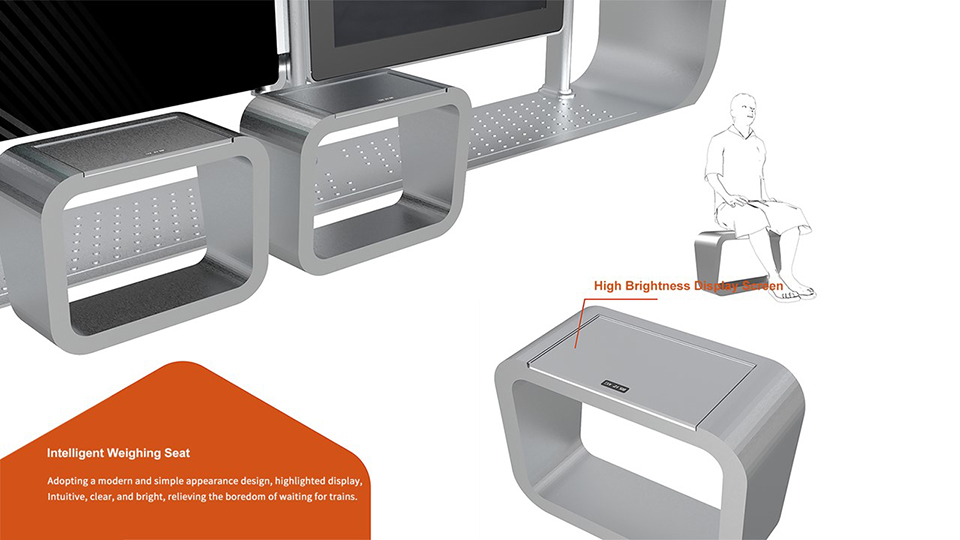 Toncom Smart Bus Shelter with Ergonomic Seating & Weather Protection