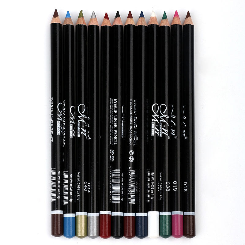 12pcs/set Waterproof Eyeliner Eyes Makeup Pencil Lip Liner Eyebrow Beauty Pen Eye Liner Lipsticks Multipurpose Cosmetics Tools