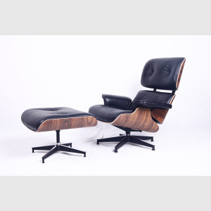 Cozy Eames Lounge Chair in Top Grain Leather