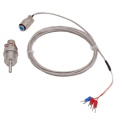 RTD Pt100 Temperature Sensors 1/2"NPT Threads With Detachable Connector 20mm Probe Homebrew RIMS Tube Parts