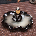 Tower Ceramic Incense Burners Fragrance Holder Backflow Censer Aromatherapy Smoke Reflux Incense Stick Incense Censer 8 Styles