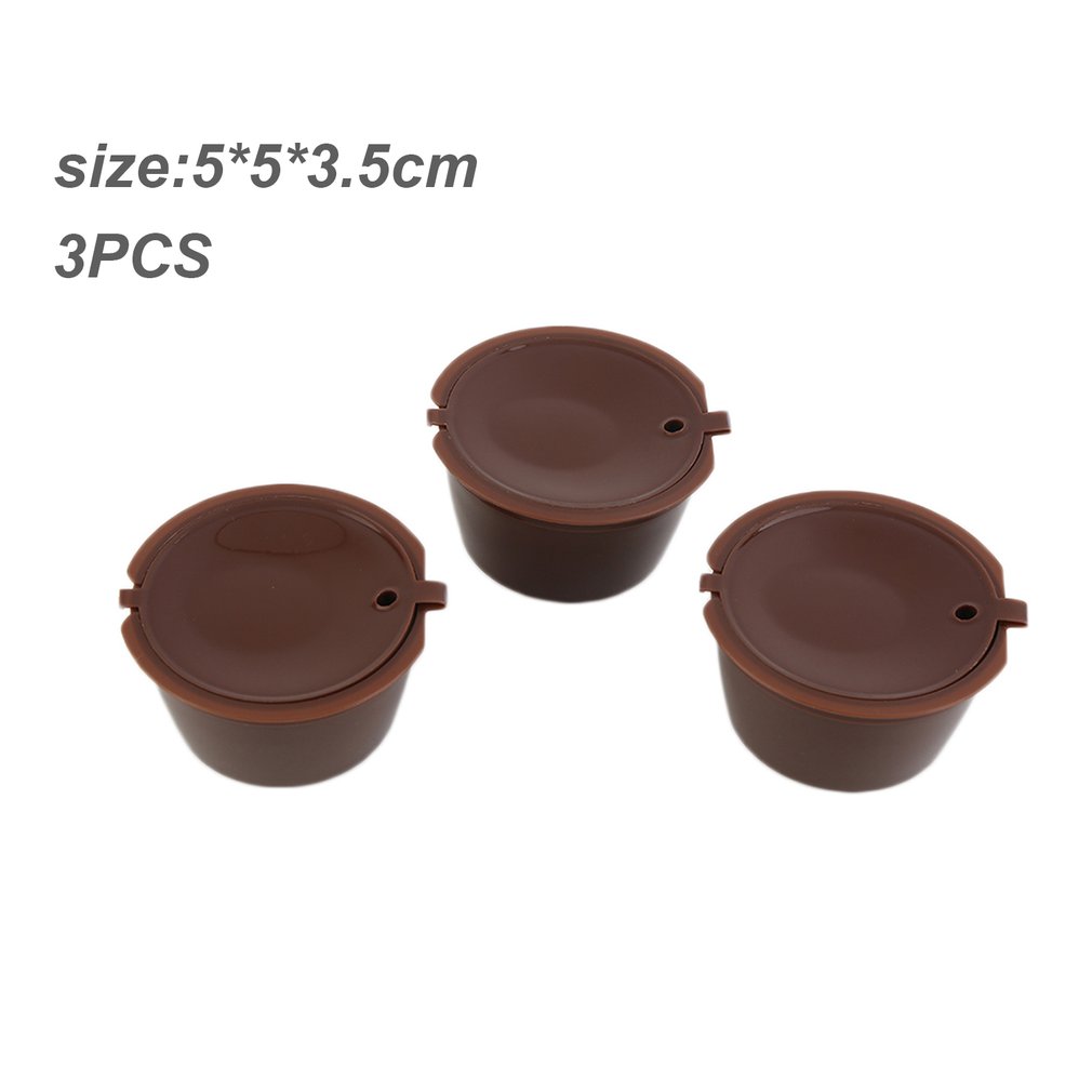 3 Pcs/Set Coffee Reusable Capsule Cup Coffee Filter Baskets Kitchen Refillable Professional Pods Machines Filter Cups Tool