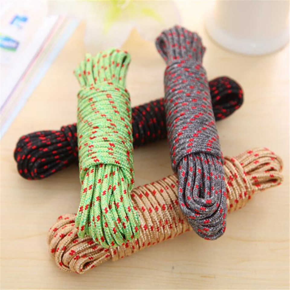 1pc 5mm Nylon Rope Polypropylene Rope Climbing Boat Yacht Sailing Line Pulley Rope Clothesline Survival Parachute Cord 10m